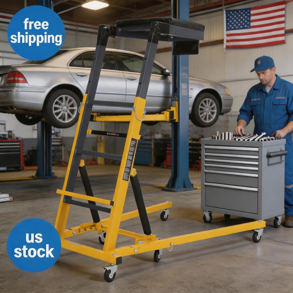 Duty Topside Creeper 42.5"-66" Height, 400 lbs CapacitY Heavy Adjustable Engine