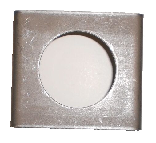 Custom Weld On Bracket Mount with 2" Round Sealed Amber LED Reflective Light