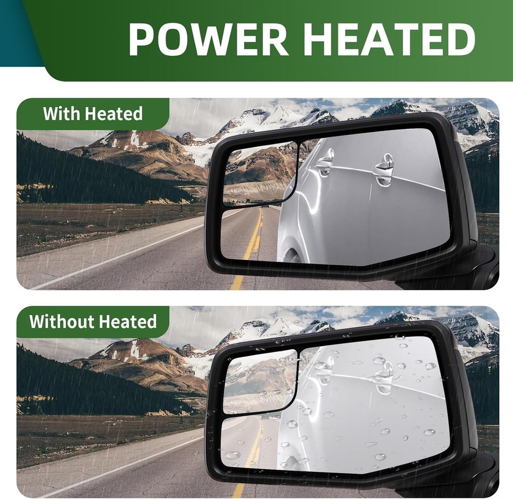 Driver Left Side Mirror Assembly Compatible with 2019-2023 Silverado and Sierra