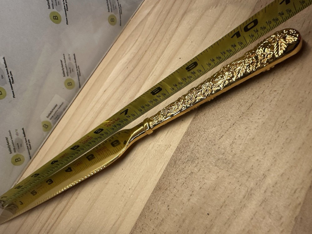 Gold Colored Cake Knife 10.75”