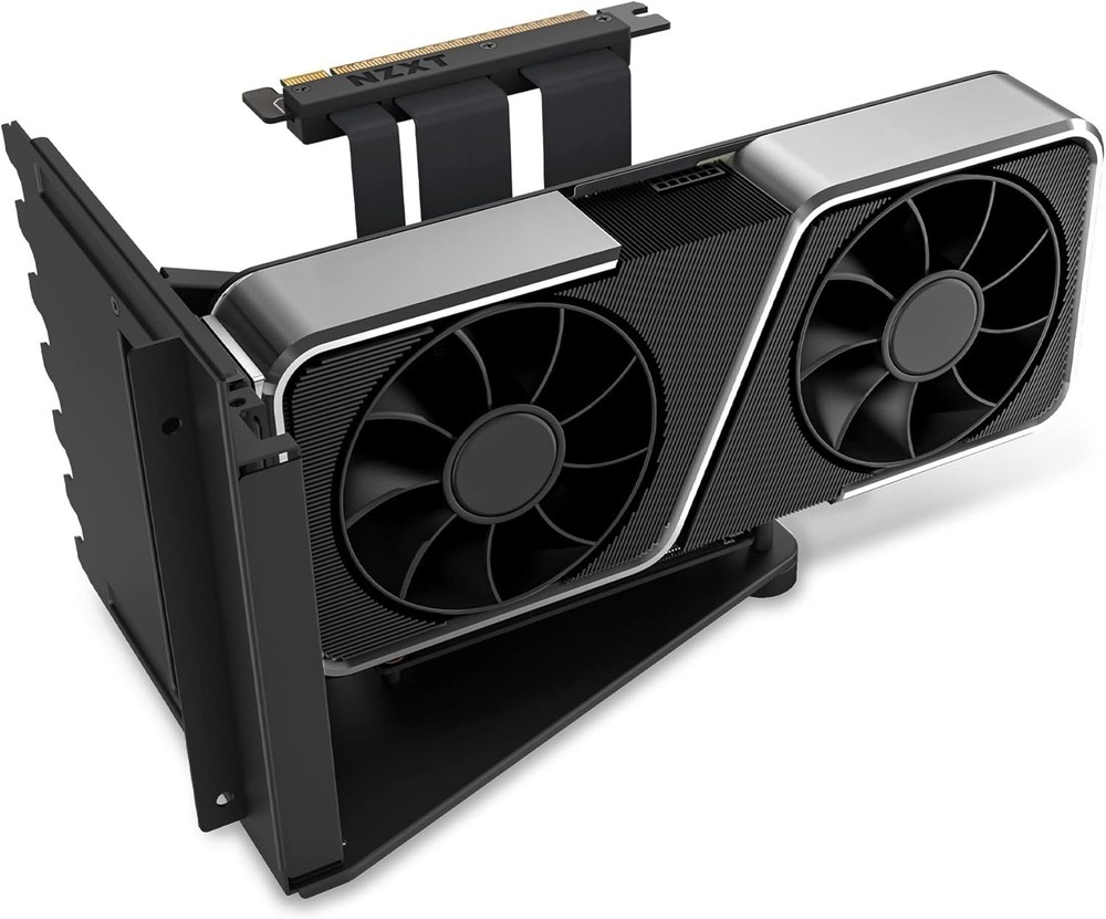 Vertical GPU Mounting Kit - -175 mm PCIe 4.0x16 Riser Cable - GPU Holder - St...