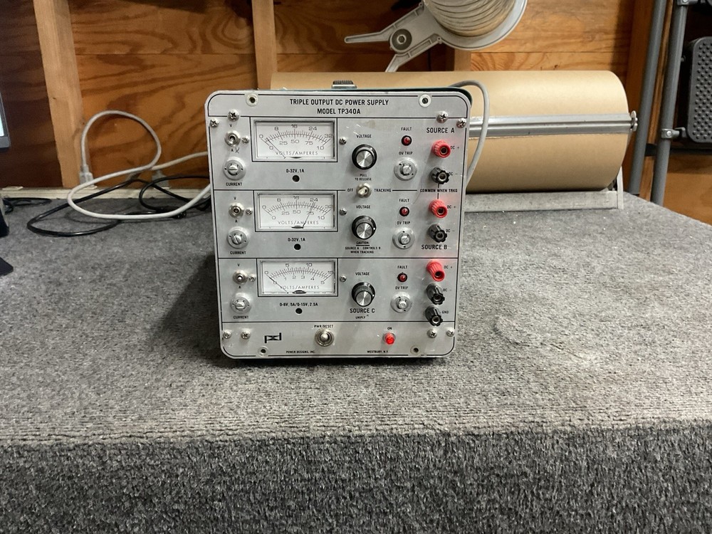 Power Designs TP340A Triple Output DC Power Supply
