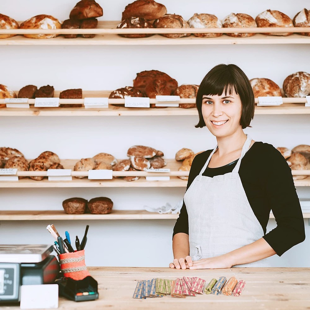 500 Assorted Coin Wrappers Flat Stripped Coin Roll Wrappers