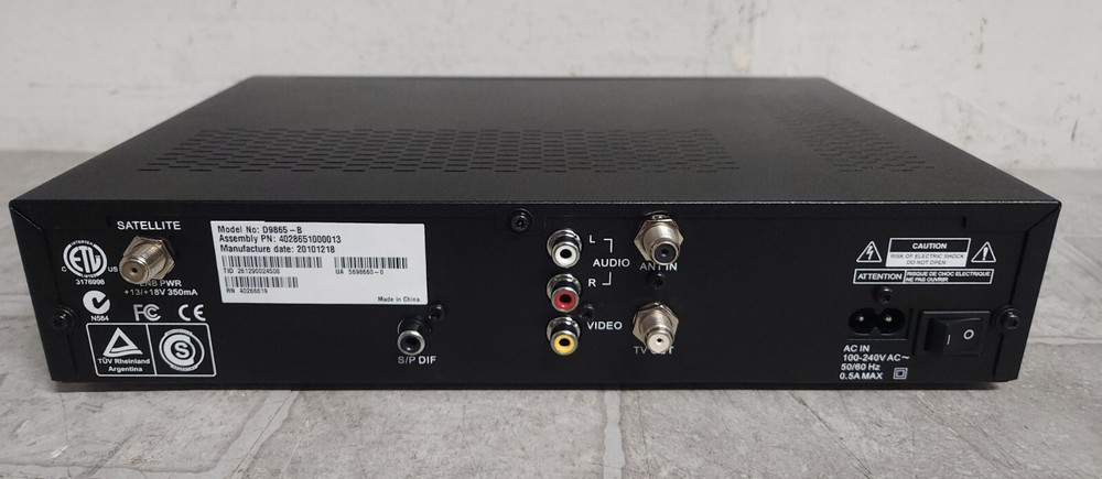 CISCO D9865 Satellite Receiver NO REMOTE
