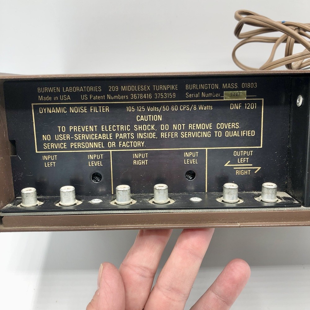 1970s Burwen DNF 1201 Dynamic Noise Filter /b