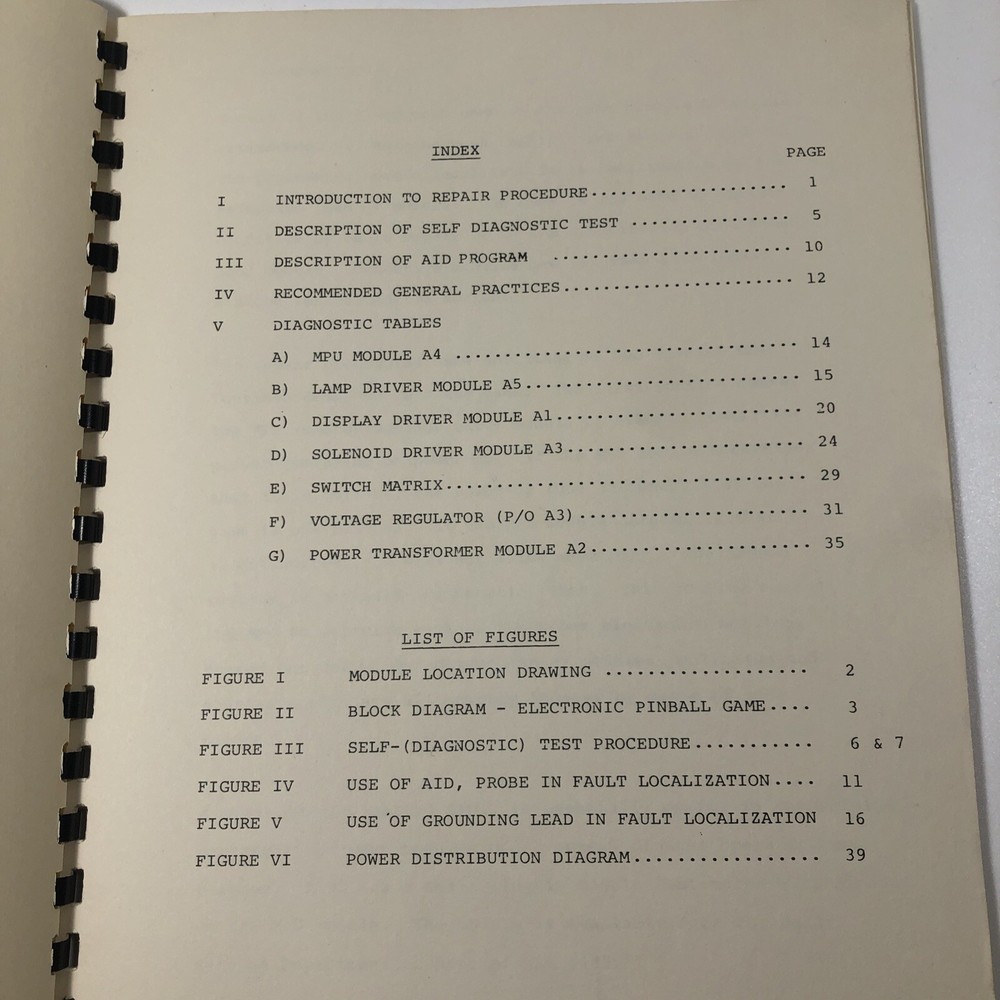 Bally Electronic Pinball Games Repair Procedures Module & Component Replacement