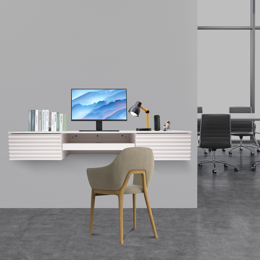 Wall Mounted Desk, Wall Mounted Desk with Pull Out Drawer, Wall Organizer