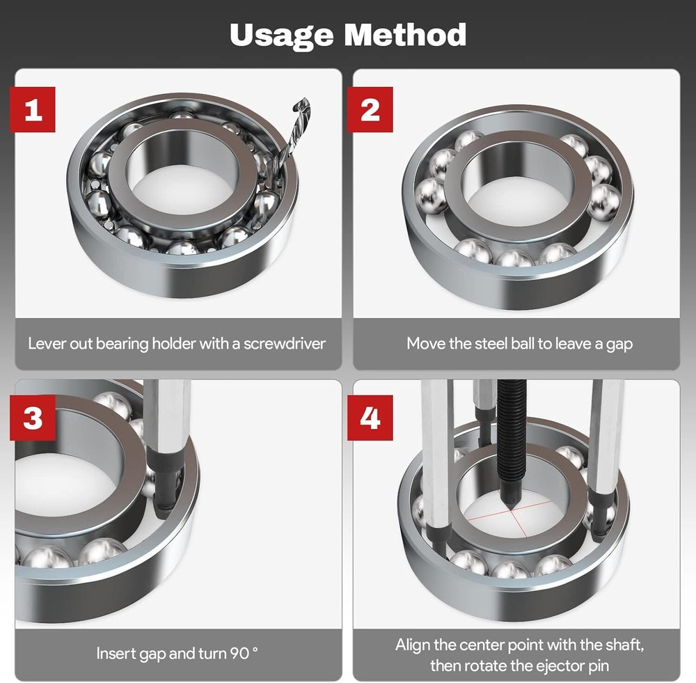 21 in 1 Bearing Puller Set Multifunctional Bearing Removal Tool Three-Jaw Puller