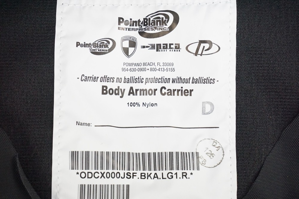 Point Blank ODCX000JSF Tactical Carrier With Pockets NO PLATES