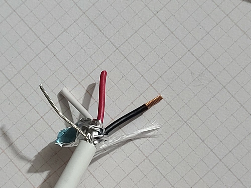 Carol E2203S 18/3C Shielded Control/Communications Cable Plenum White /50ft