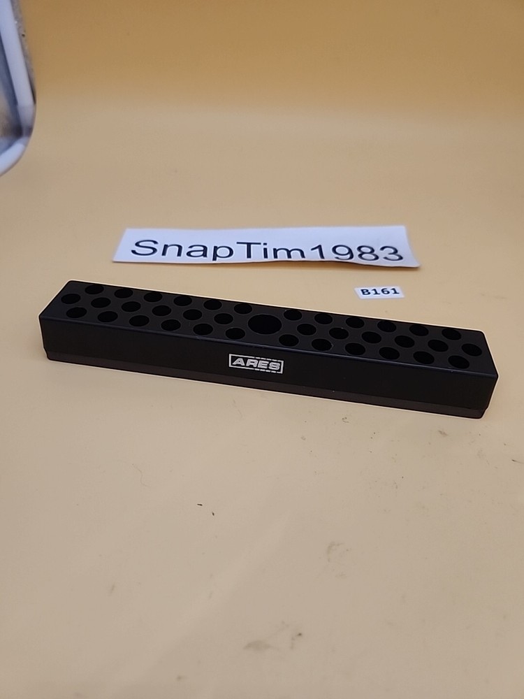 ARES Black 37 Hole Hex Bit Organizer with Strong Magnetic Base - Keep