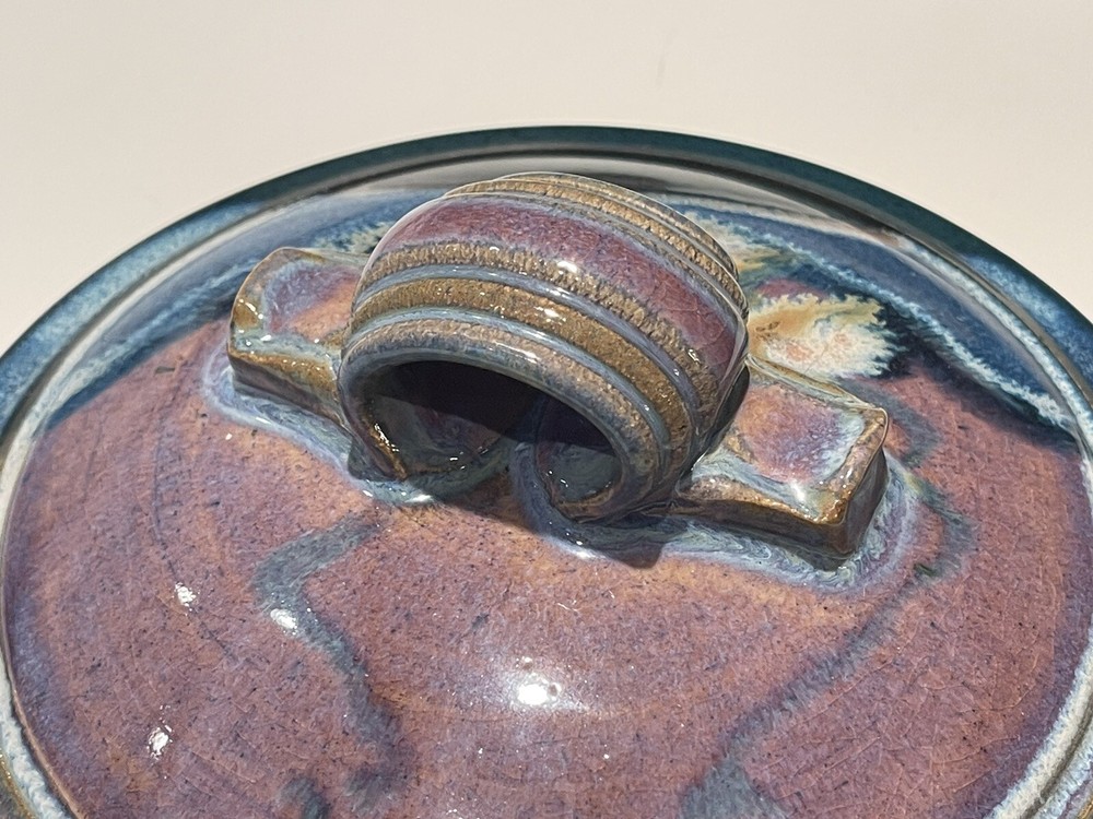 Don Herron Studio Pottery Lidded Covered Casserole Dish EUC