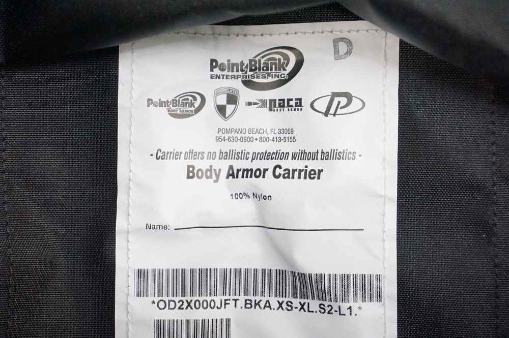 Point Blank ODCX000JSF Tactical Carrier With Pockets NO PLATES