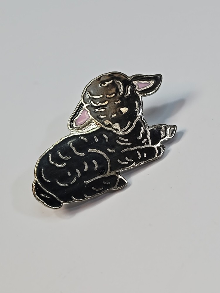 Black Sheep Lamb Lapel Pin