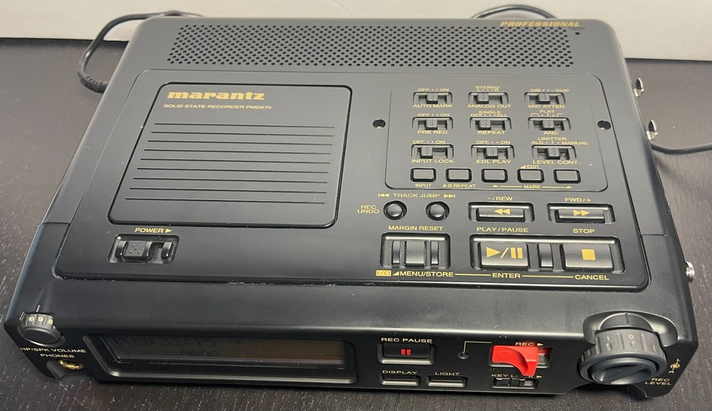 MARANTZ Solid State Recorder PMD670 Portable PMD670/U1B Tested/Working (A2)