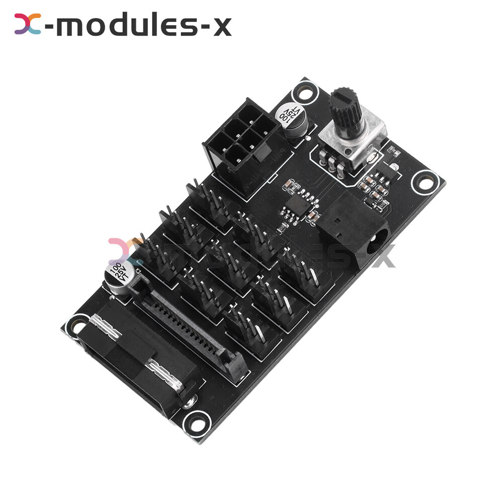 Computer Chassis PWM Violent Fan Speed Controller 9-Channel Fan Hub Controller