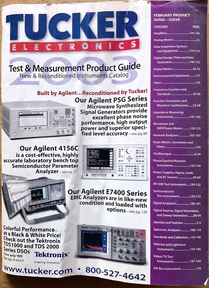 3 Tucker Electronics Product Catalogs/Magazines: 2001/2002/2003