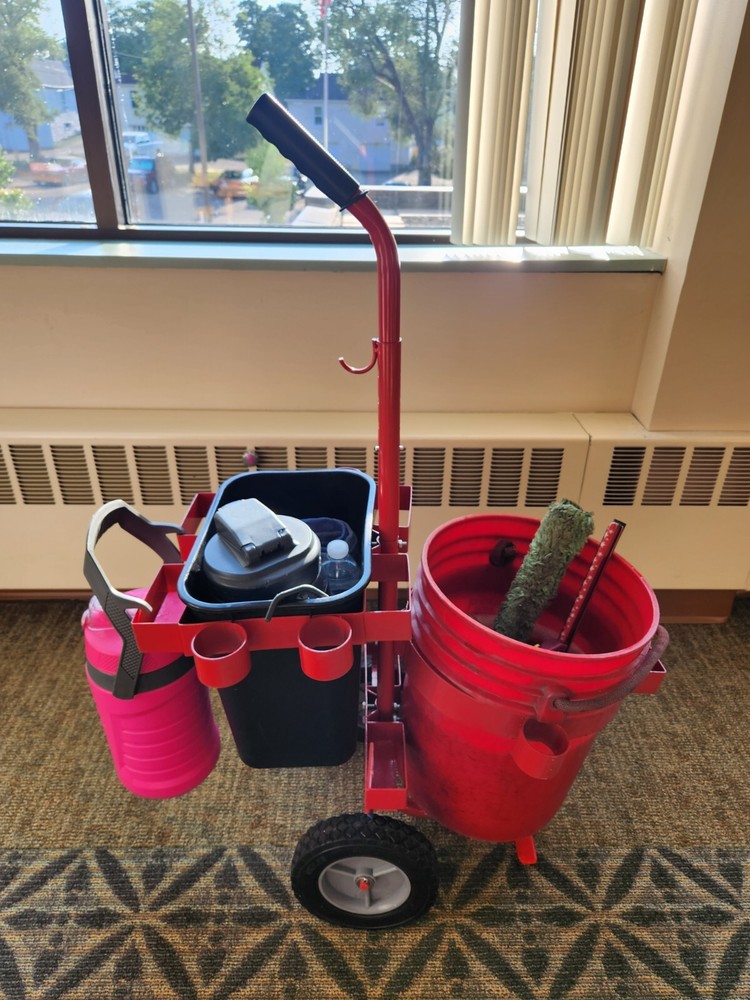 Waterboy window cleaning tool cart Green