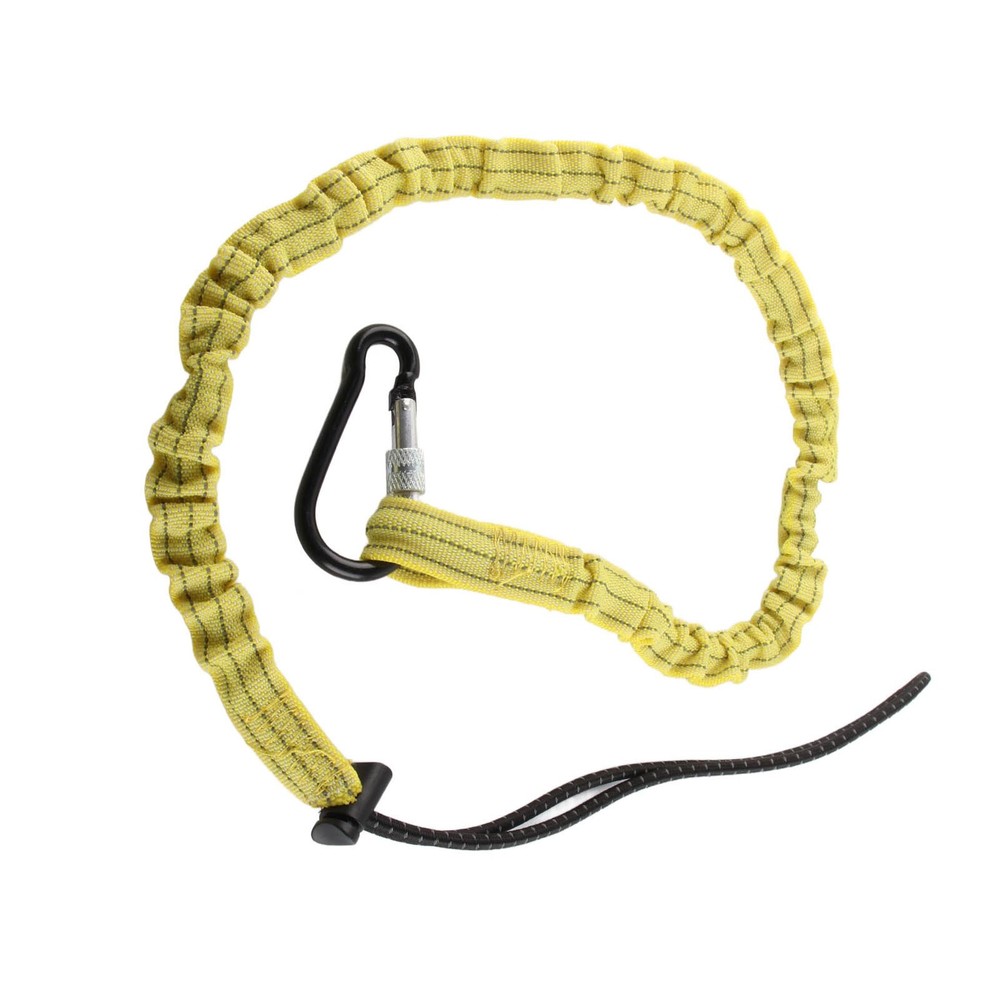 Yellow Tool Safety Tether Nylon Tool Lanyard Climbing Rope For Construction
