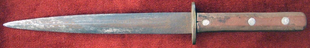 Named, Handmade WWII Fighting Knife in M8A1 Sheath