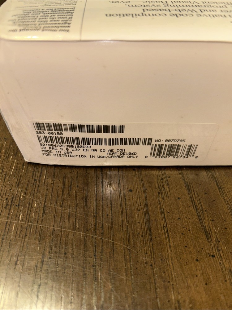 Microsoft Visual Basic Professional Edition Version 5.0 Academic BRAND NEW SEALE