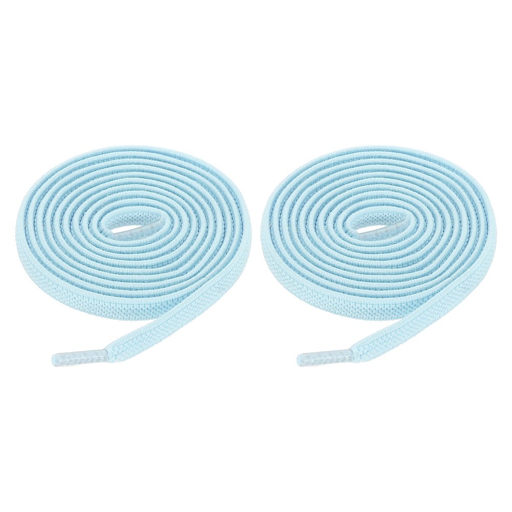 4 Pack Elastic Tieless Shoe Laces for Adults Sneakers, Light Blue