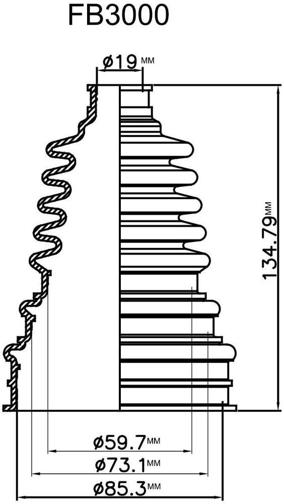 Flexx Boot FB3000K Small Shaft Universal CV Boot Installation Kit - FlexxBoot