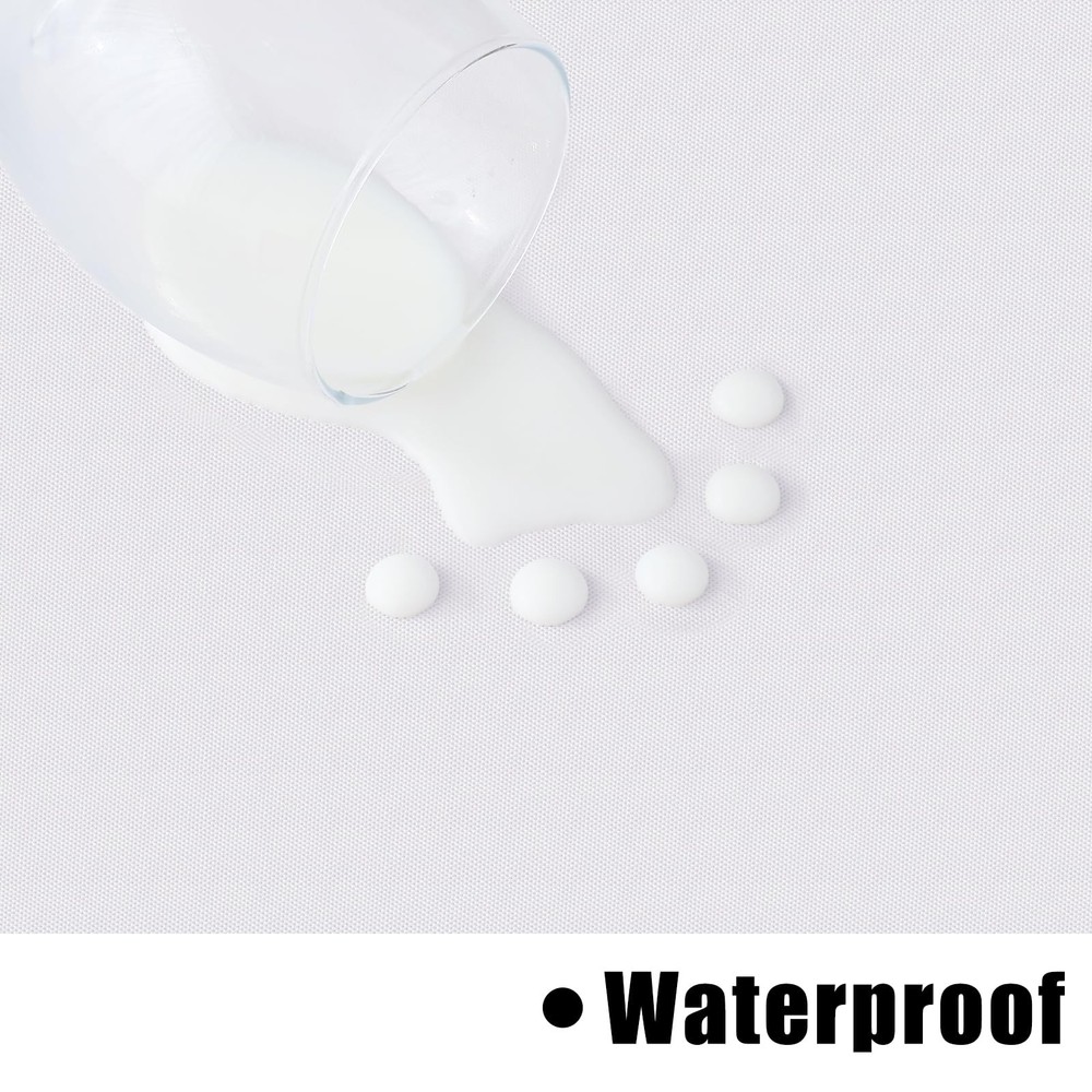 homing 2 Pack Rectangle Vinyl Tablecloth, 84" x 60" (Rectangular), White