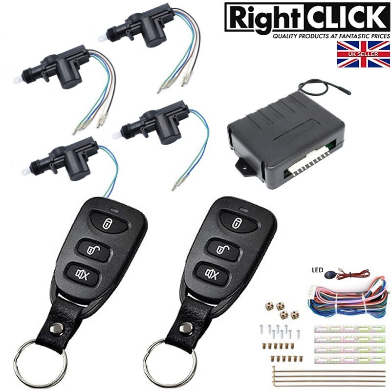 4 Door Central Locking Kit Remote Keyless 4D-CLR788ULT