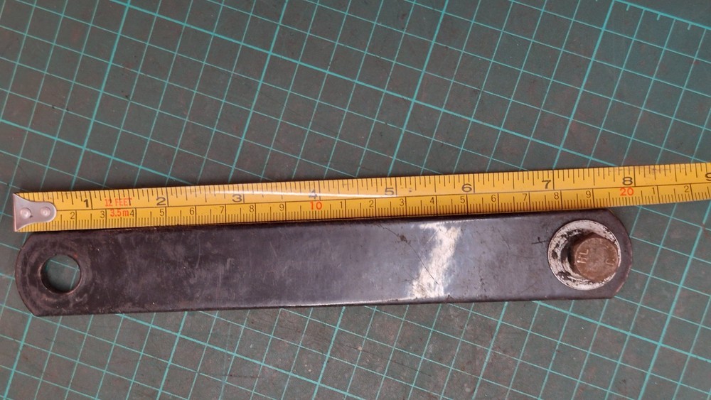 BSA battery Strap and piece of tin ware