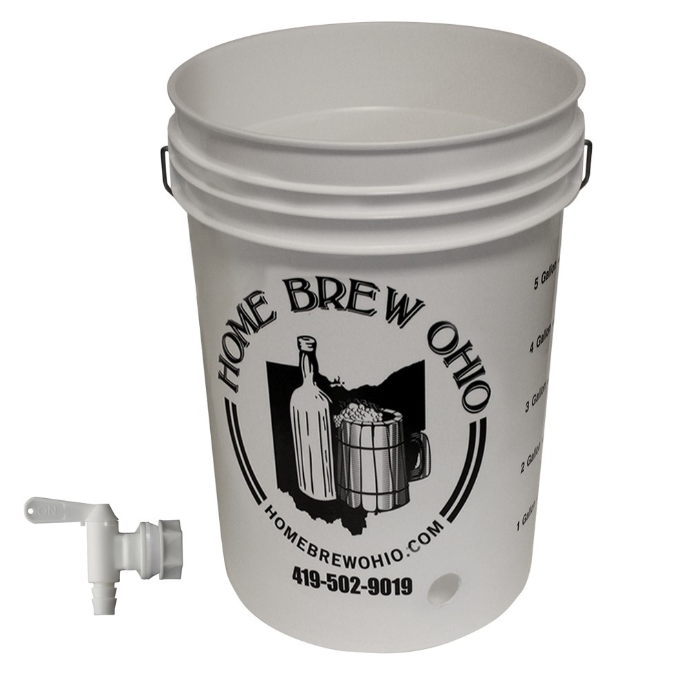 Home Brew Ohio 6.5 Gallon Bottling Bucket with Vintage Shop Spigot-No Lid