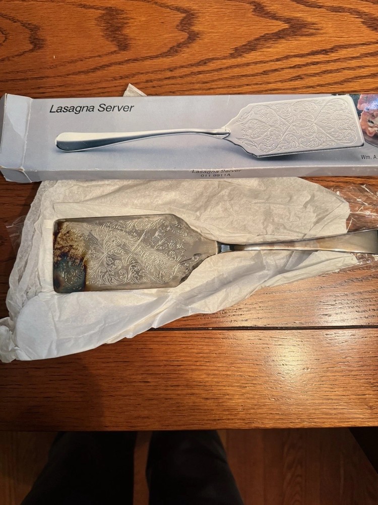 Wm A Rogers Silverplated LASAGNA SERVER New