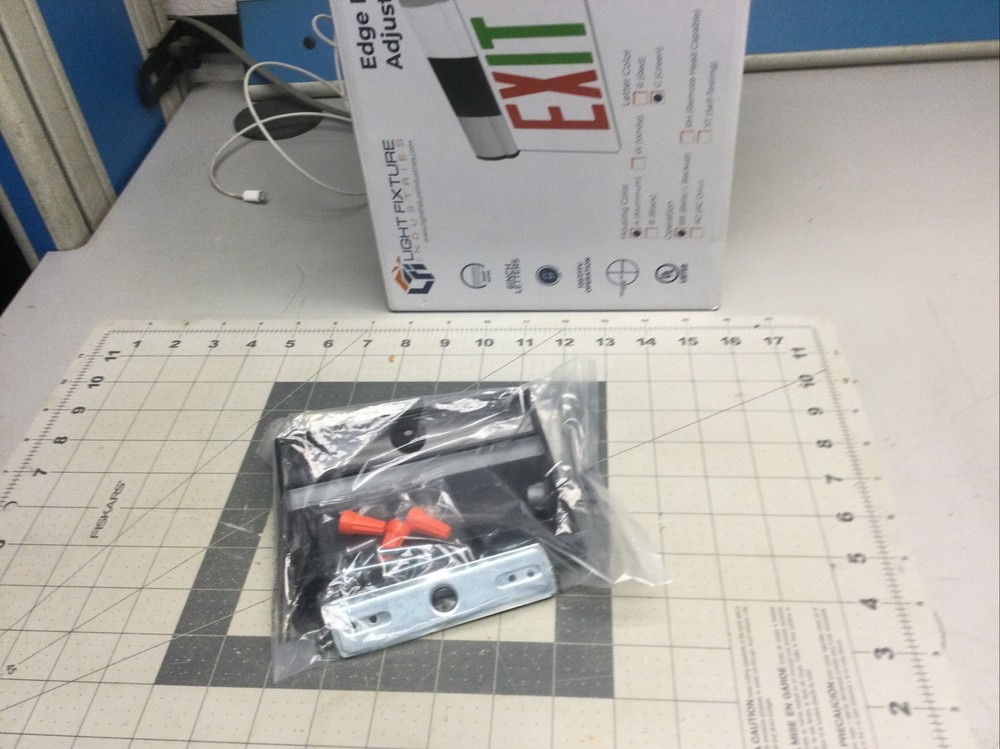 Edge Lit Red LED Exit Sign Surface Mount Adjustable Angle ELRT - (VB1)