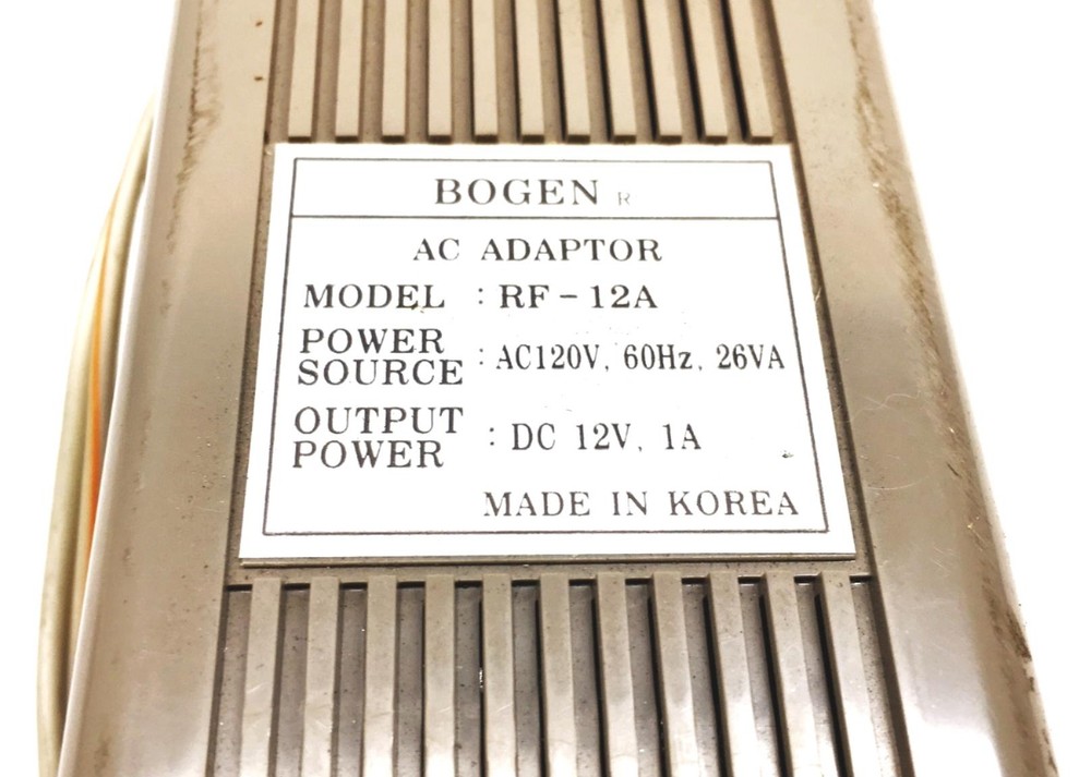 Bogen AC Adapter RF-12A USED