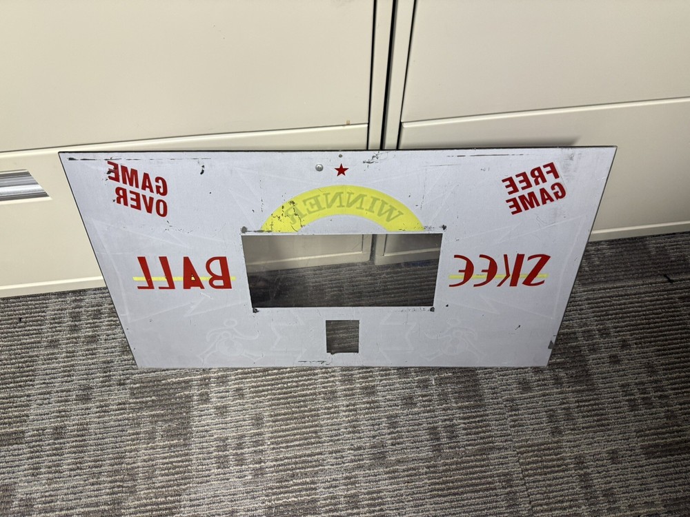 Skiball Ski Ball Video Game Arcade Front Panel Display