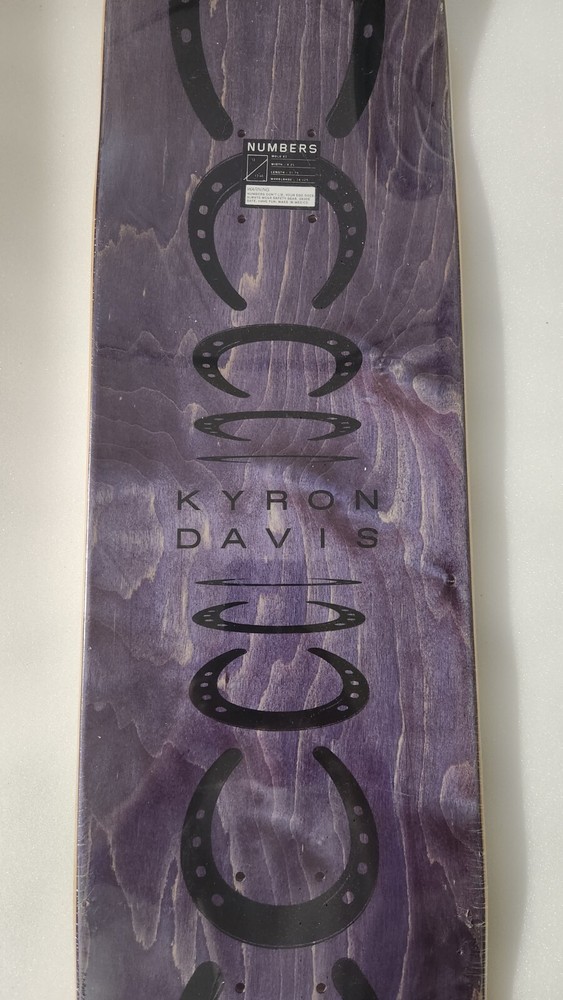 *NEW* Numbers Kyron Davis Skateboard Deck 8.25"x31.75" *READ*