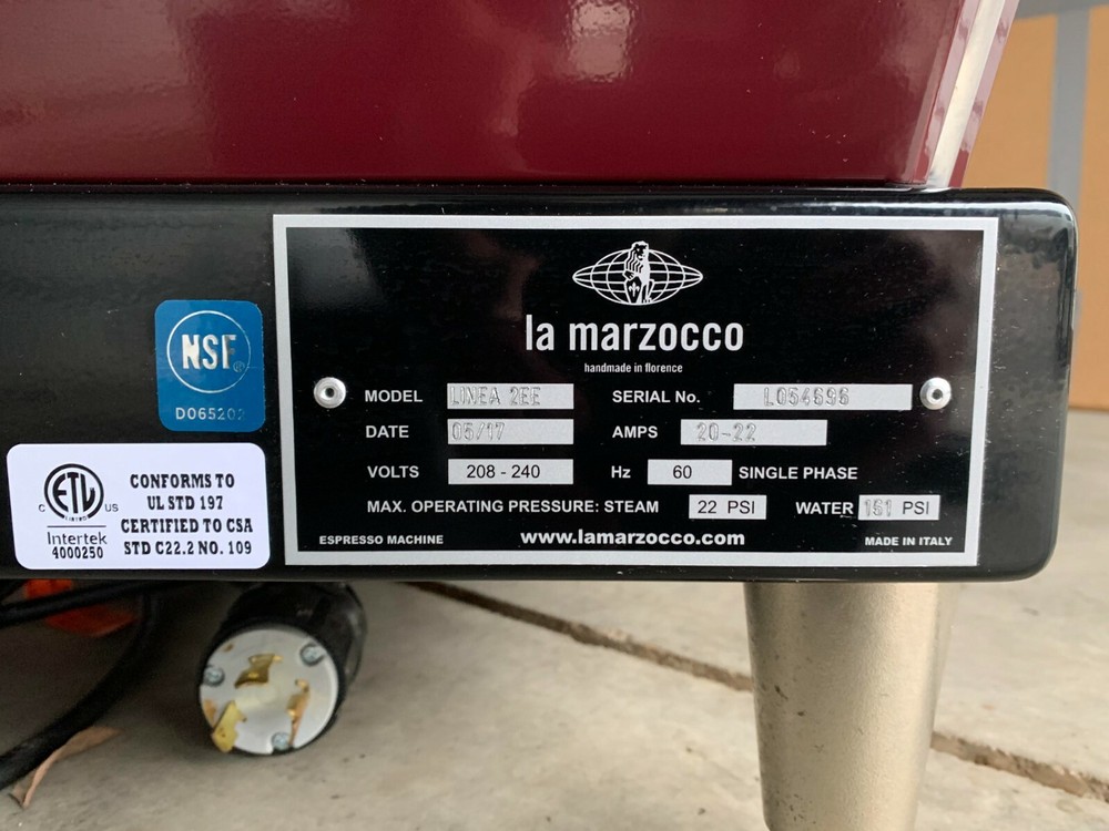 La Marzocco Linea 2EE Espresso Machine - Great Condition
