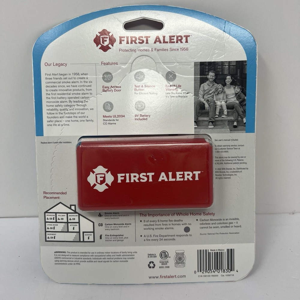 First Alert Carbon Monoxide Alarm