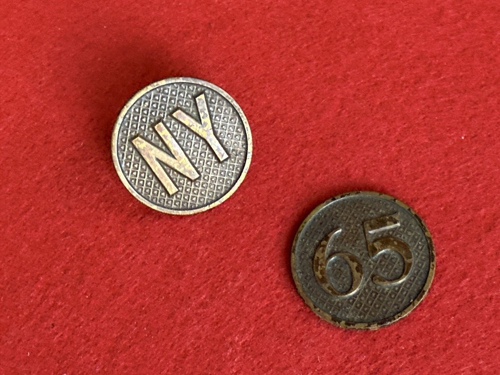 Post WWI 65th New York Infantry Collar Disc Set