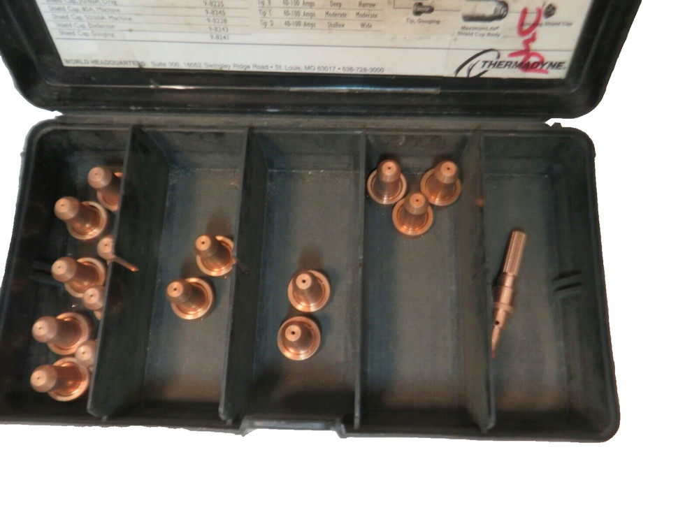 Thermal Dynamics Genuine TD Plasma Torch Cutter Tips 15 Assorted & 1 Electrode