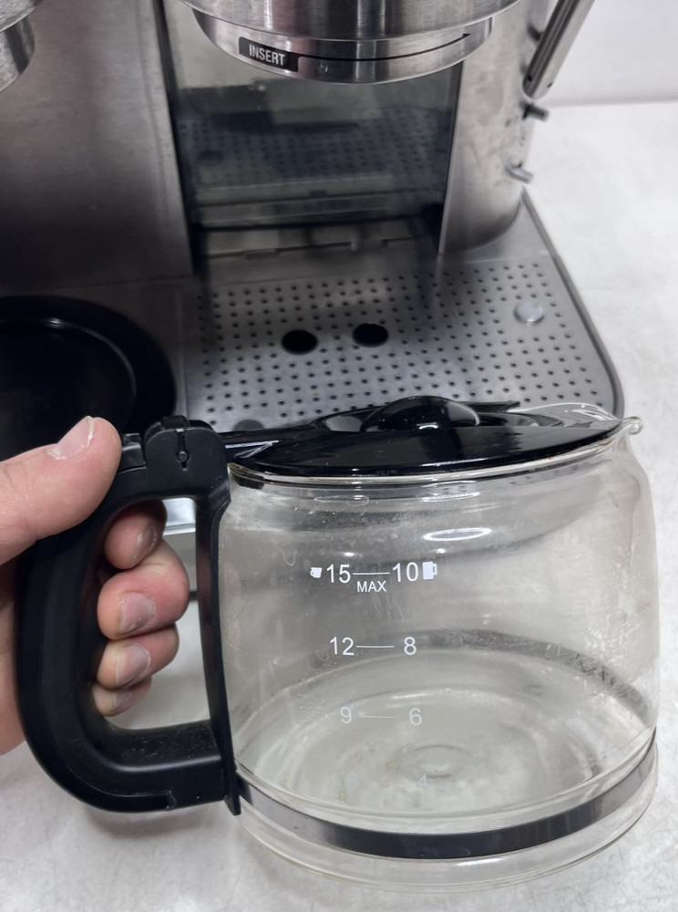 Espressione EM-1040 Coffee Maker Combo Drip & Espresso Machine Untested