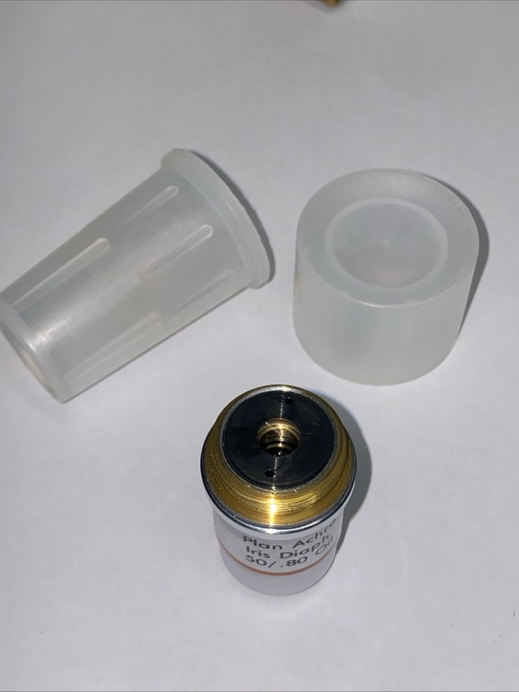 Reichert 1016 Plan Achro Iris Diaph. 50/ .80 Oil Microscope Objective, Pristine