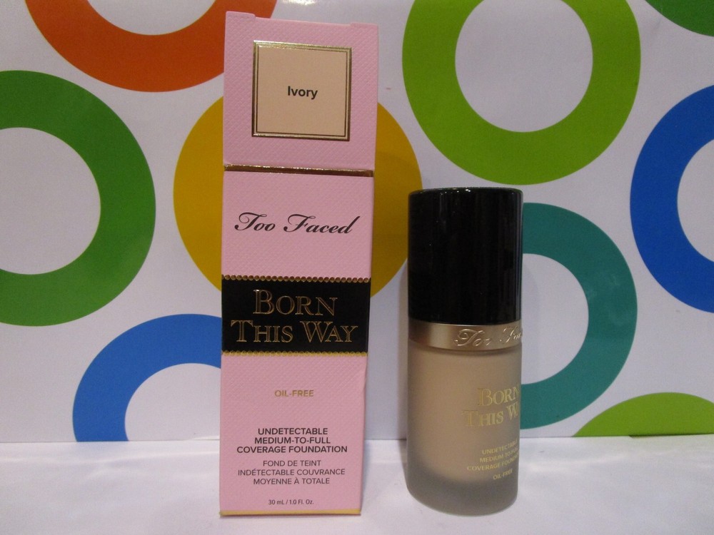 TOO FACED ~ BORN THIS WAY UNDETECTABLE COVERAGE FOUNDATION ~ IVORY ~ 1.0 OZ