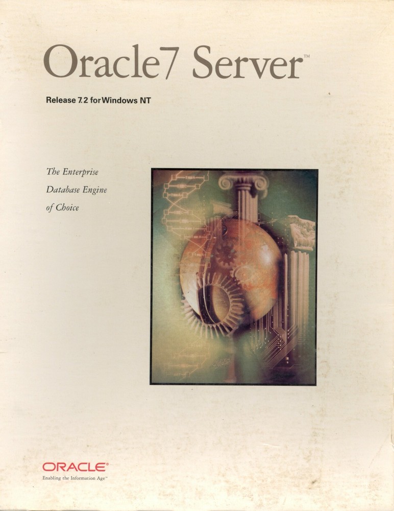 Oracle 7 Server Release 7.2 for Windows NT