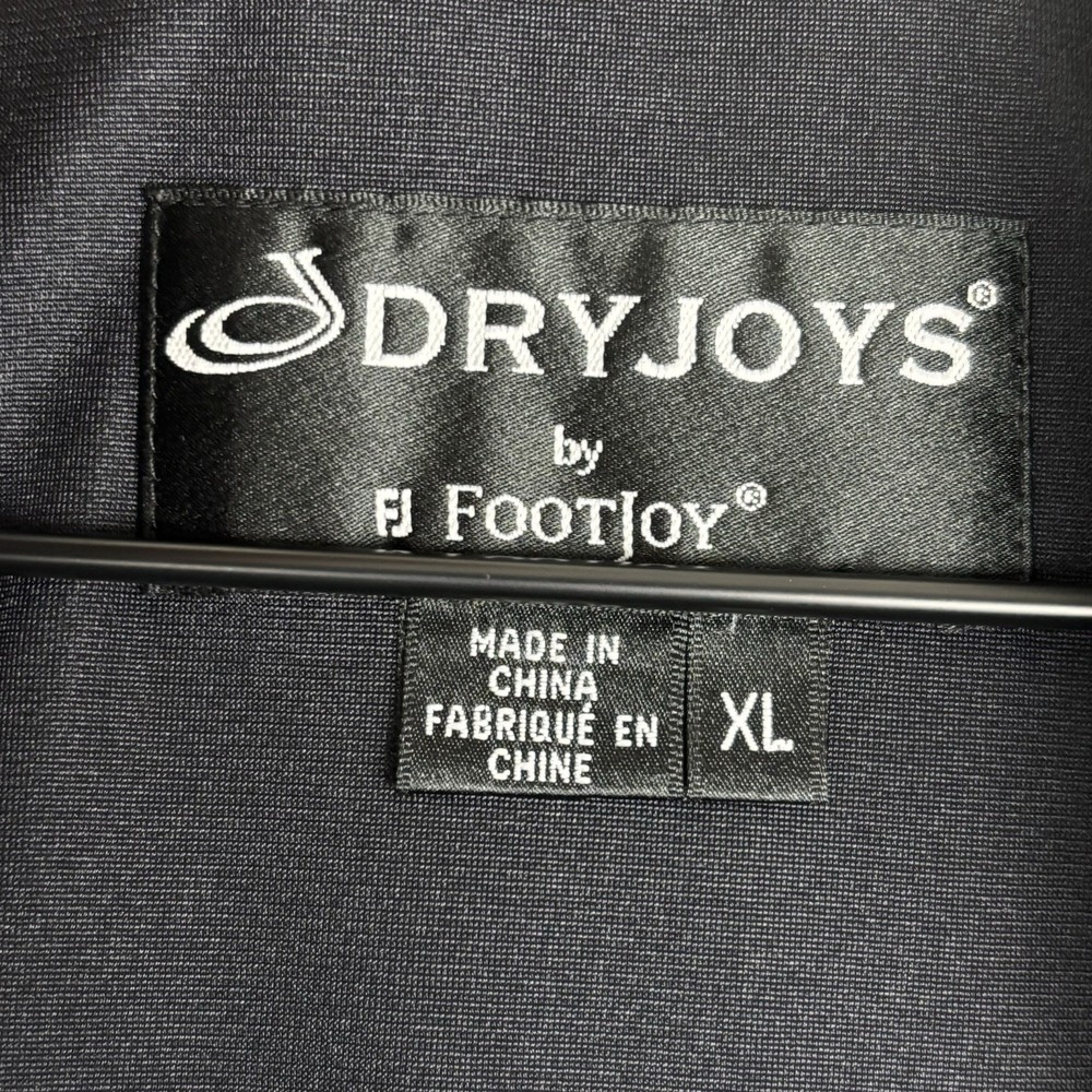FootJoy DryJoys Jacket Men XL Blue Golf Pullover 1/2 Zip Windbreaker Performance