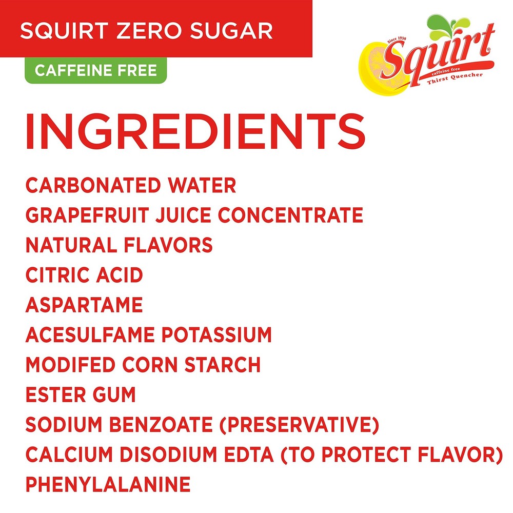 Zero Sugar Grapefruit Soda, 12 fl oz cans, 12 pack