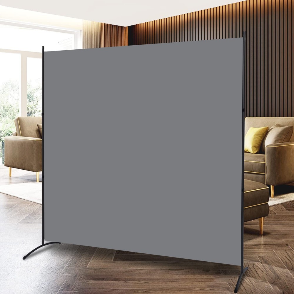 Room Divider Single Panel Privacy Screen, 71''x72''H Large Divider for Room S...