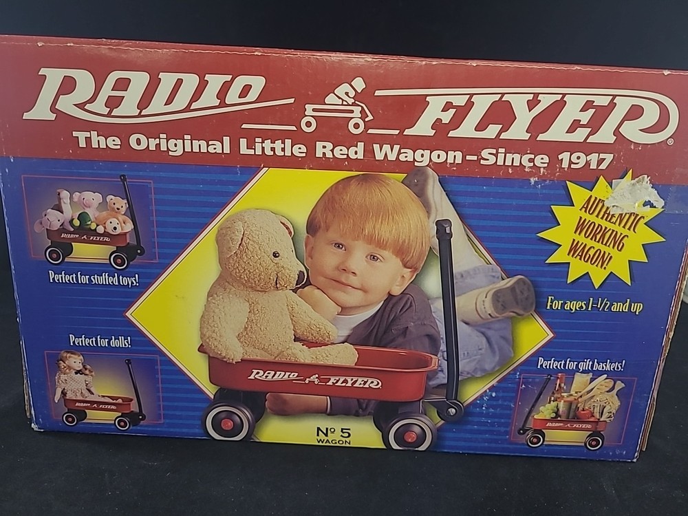 Radio Flyer No 5 Wagon Small Metal Pull Wagon Toy | New Open Box (See Notes)