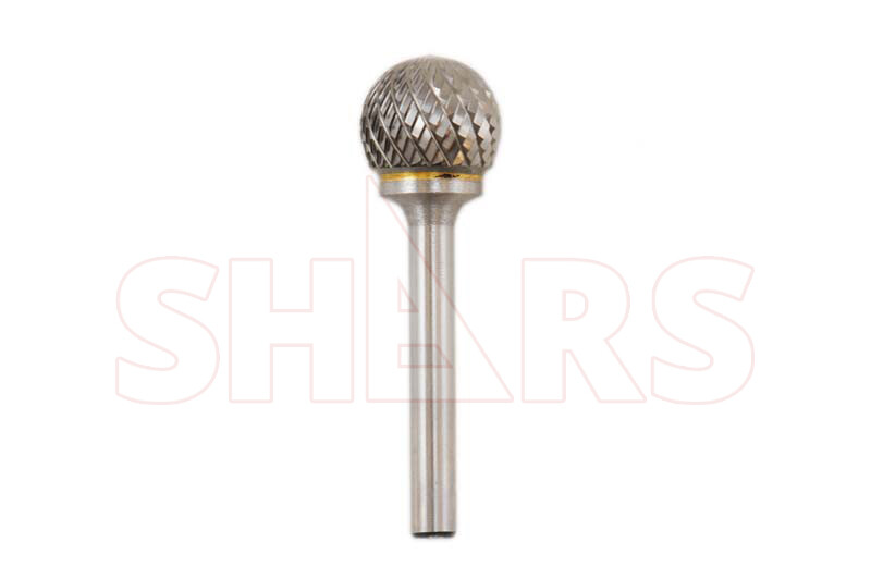 Shars 1" Ball Shape Brazed Solid Carbide Burr SD-9 Double Cut New !{