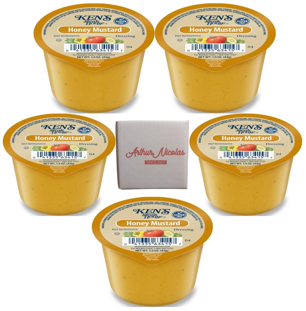 30 Count | Salad Dressing Dipping Sauce Portion Cups | Single Serve Packets